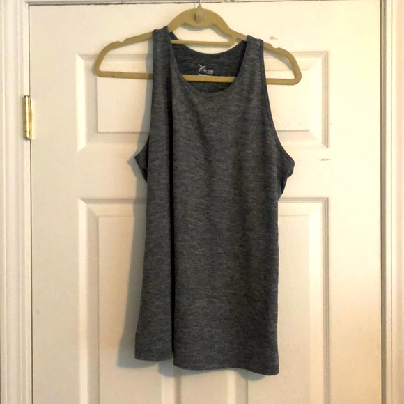 🌻5/$35 🌻 Old Navy | Heathered Gray Racerback Workout Top - Picture 1 of 7